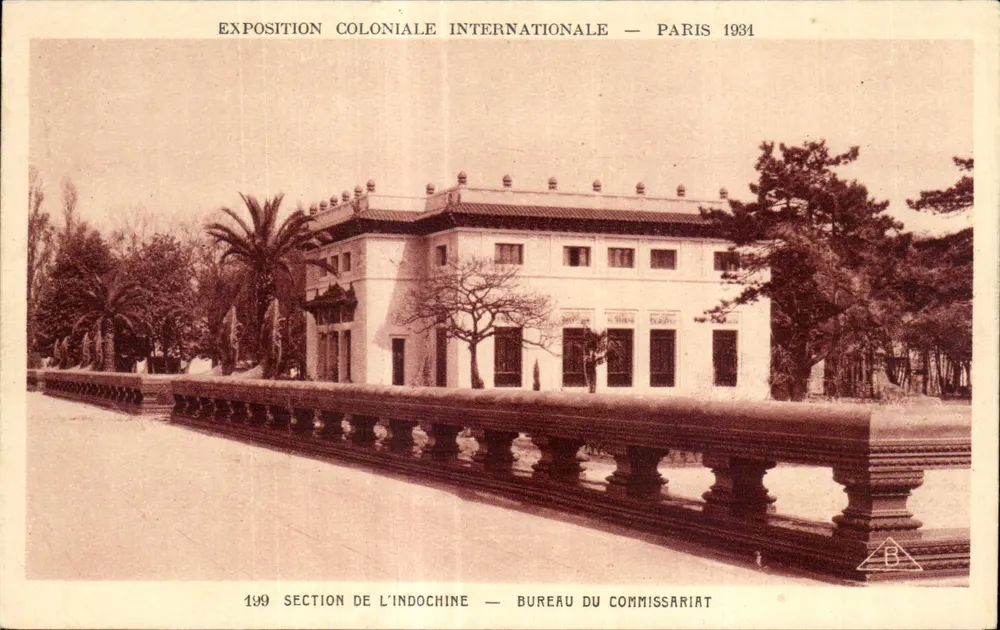 Indochina-Abteilung — Kommissionsamt — Internationale Kolonialausstellung — Paris 1931 - Vorderseite