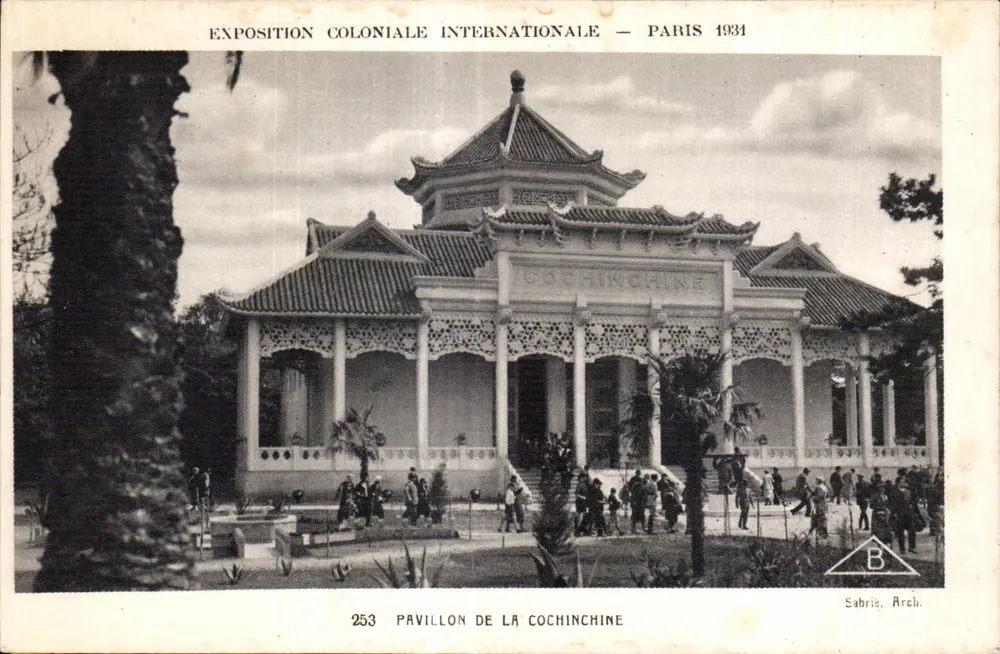 Pavillon der Cochinchine — Internationale Kolonialausstellung — Paris 1931 - Vorderseite