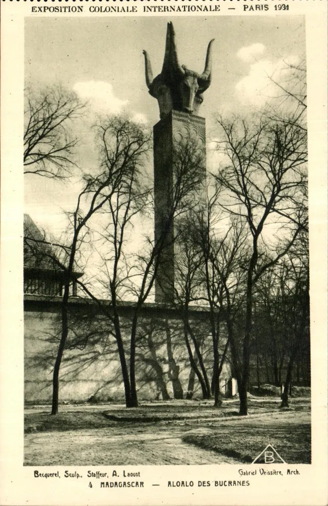 Aloalo der Bucranes — Internationale Kolonialausstellung — Paris 1931 - Vorderseite