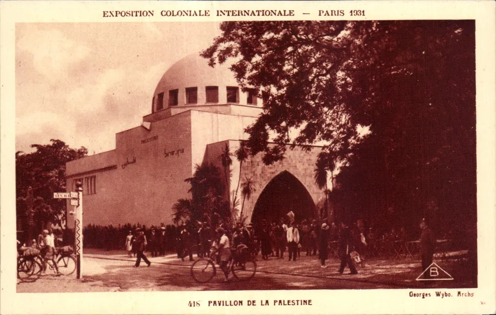 Pavillon der Palästina — Internationale Kolonialausstellung — Paris 1931 — Georges Wybo, Archs - Vorderseite