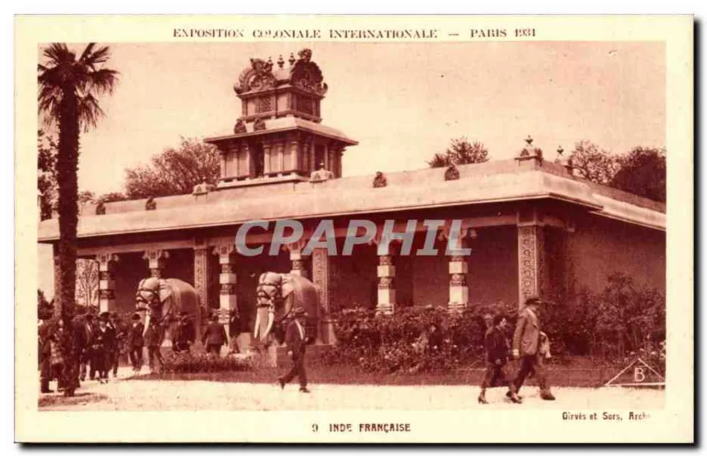 Frankreichs Indien — Internationale Kolonialausstellung — Paris 1931 — Girvés et Sors, Arch. - Vorderseite