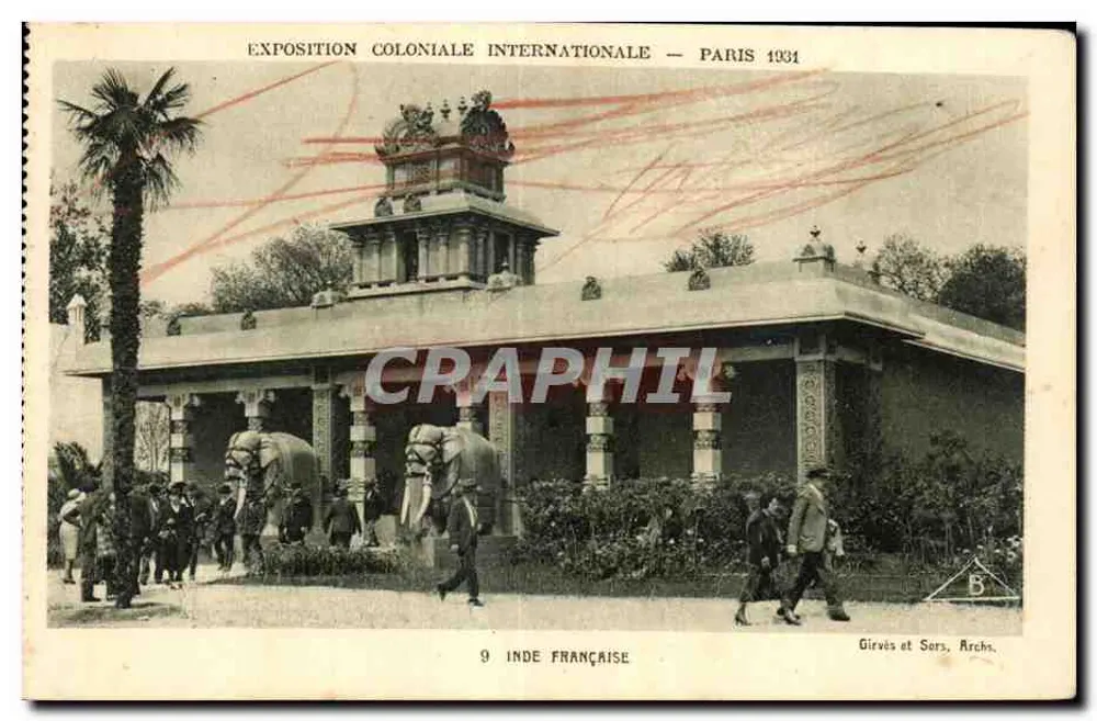 Internationale Kolonialausstellung — Paris 1931 — Französisch-Indien — Girvès und Sors, Archs. - Vorderseite