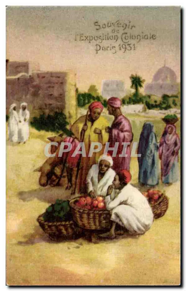 उपनिवेशीय बाजार — पेरिस के उपनिवेशीय प्रदर्शनी 1931 — स्मृति - आगे