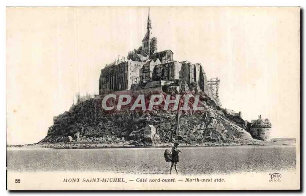 Mont Saint-Michel — Nordwestseite — Imp. Créteuil et Cie - Vorderseite