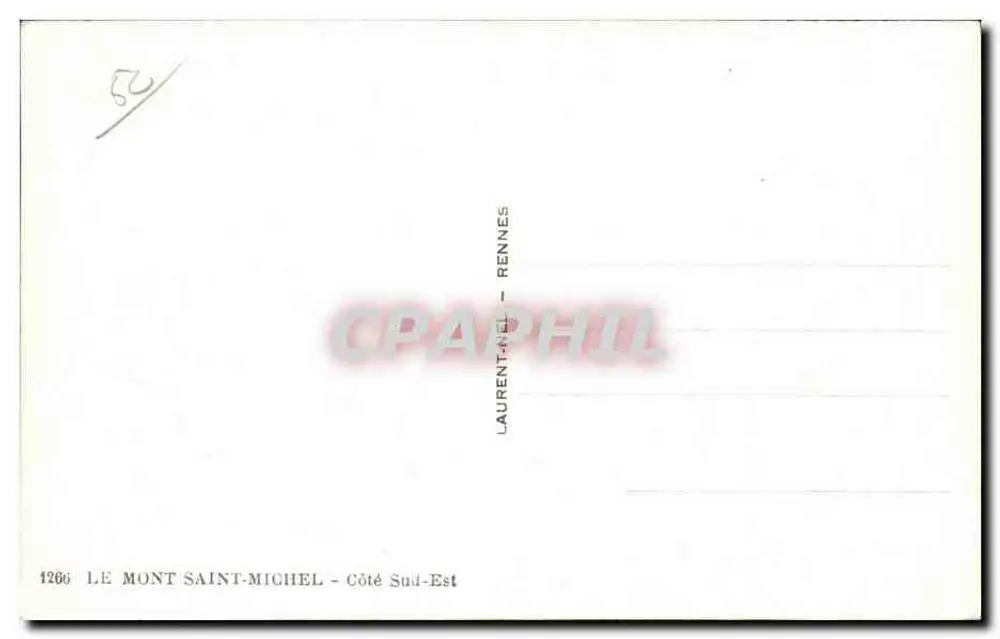 Mont Saint-Michel — Südöstliche Seite — Laurent-Nel, Rennes - Rückseite
