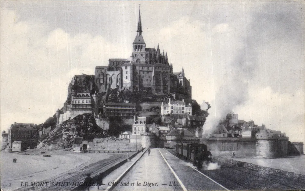 Mont Saint-Michel — Südseite und die Digue — LL. - Vorderseite