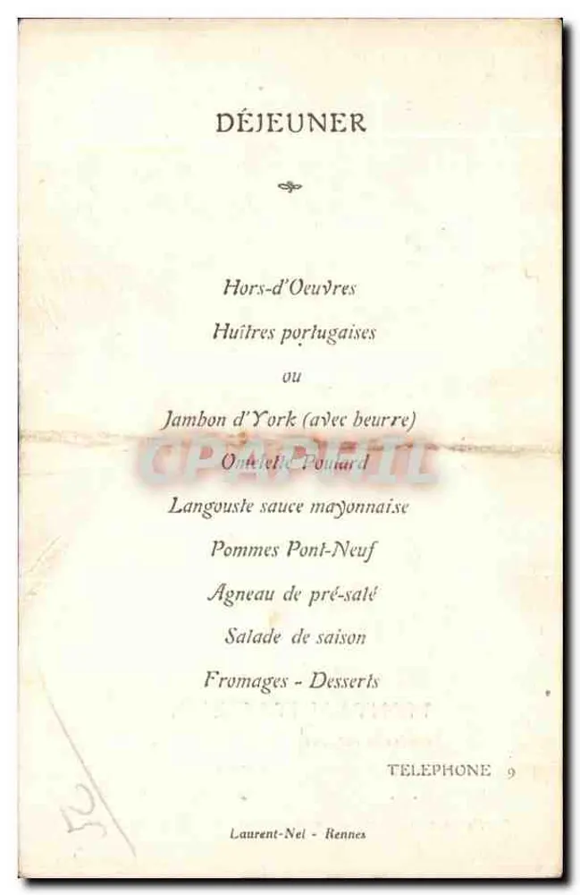 Mont-Saint-Michel — Restaurant Poulard avec vue sur l'église — éditeur T.S.V.P. - Verso