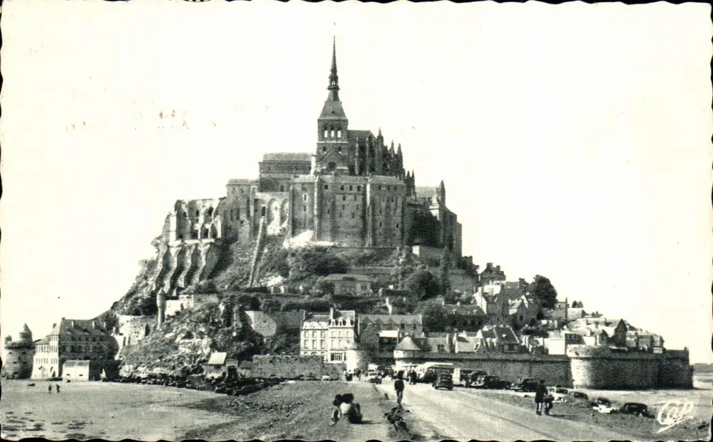 Monte Saint-Michel — Vista panorâmica — C.P.P. (Cle des Arts Photographiques) n°114 - Frente