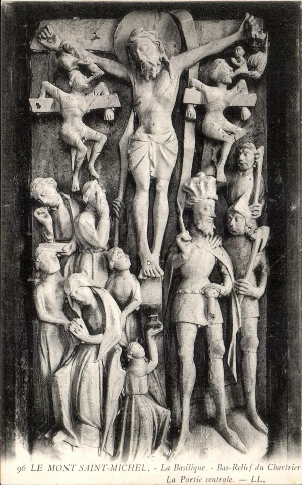 Mont Saint-Michel — Die Basilika — Basrelief des Chartrier — Mittelteil — LL, Nr. 96 - Vorderseite