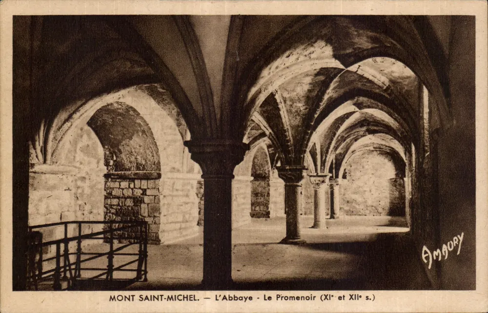 Mont Saint-Michel — Die Abtei — Der Promenoir (11. und 12. Jahrhundert) — Amgory - Vorderseite