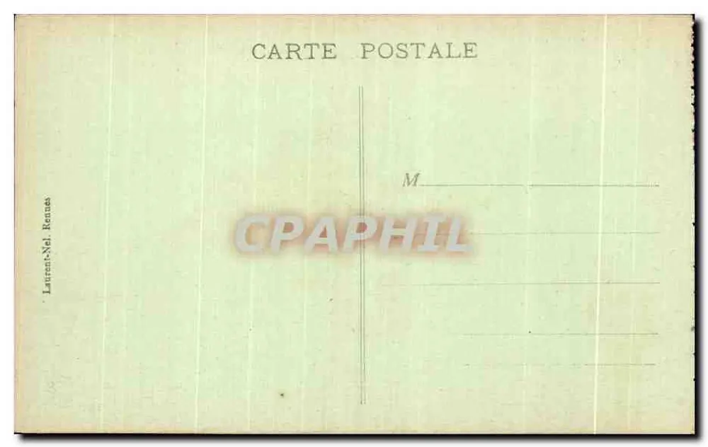 O Mont-Saint-Michel - Lado Leste — editor Laurent-Nel Reunnes, n° de série 206 - Verso