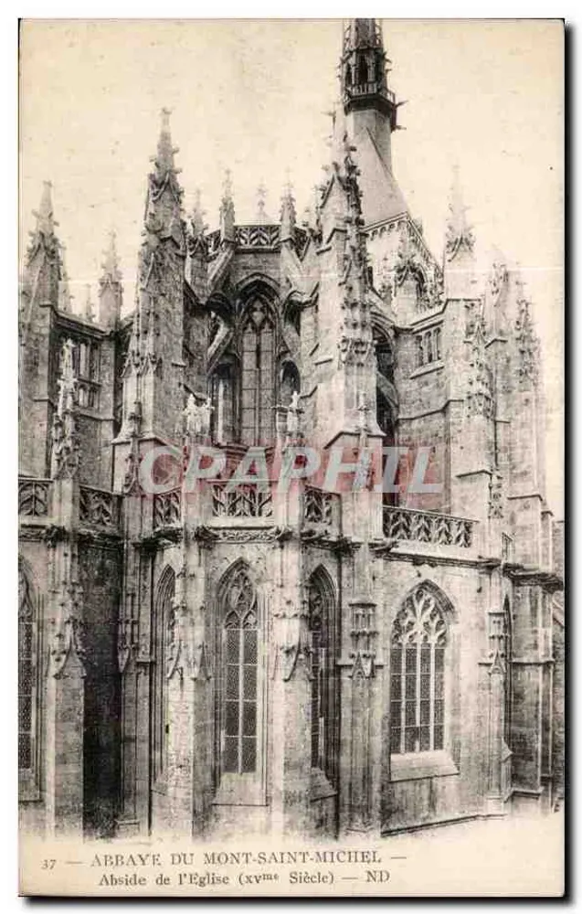 Apsis der Kirche — Abtei Mont-Saint-Michel — 17. Jahrhundert — ND - Vorderseite