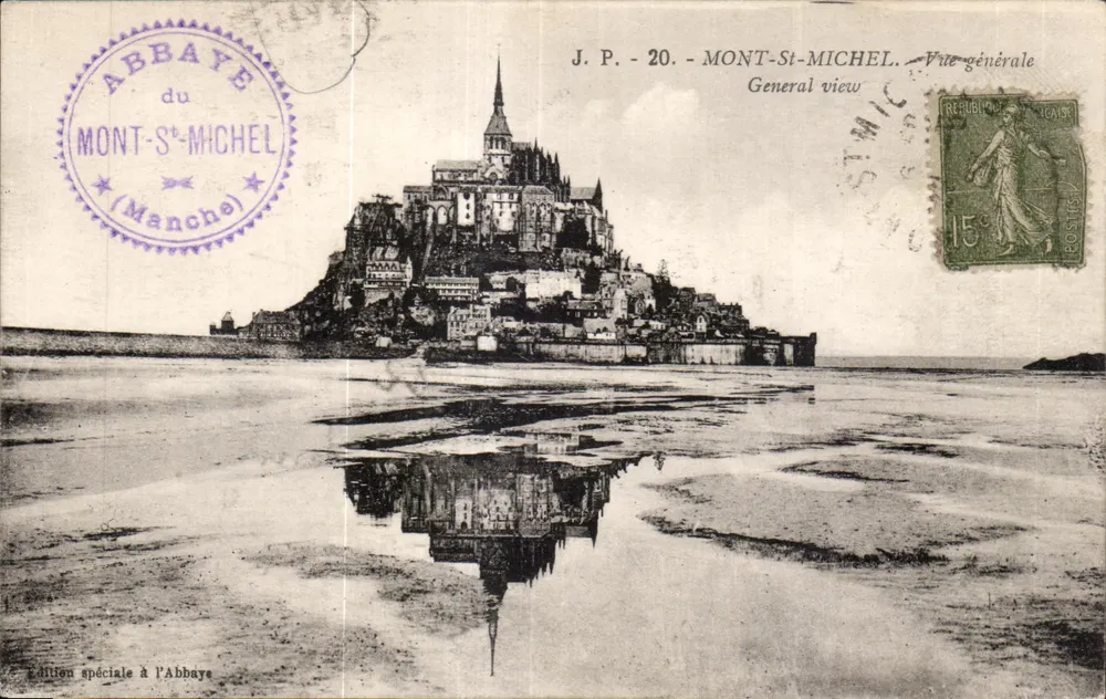 Mont-Saint-Michel — Vista Geral — J.P. - 20. - Edição Especial na Abadia - Frente