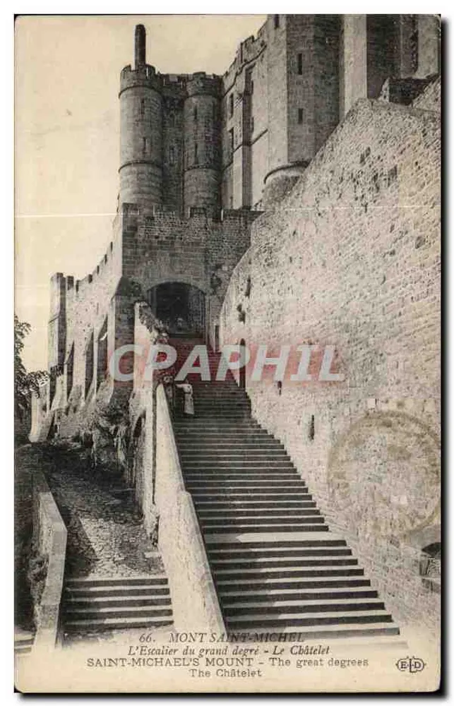 Mont Saint-Michel — Die großen Stufen — Verlag E.P.D. Nr. 66 - Vorderseite