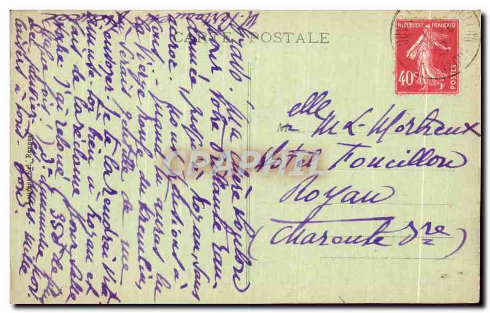 Mont-Saint-Michel — Südostseite — Ankunft eines Genêts-Kutschens — n°169 - Rückseite
