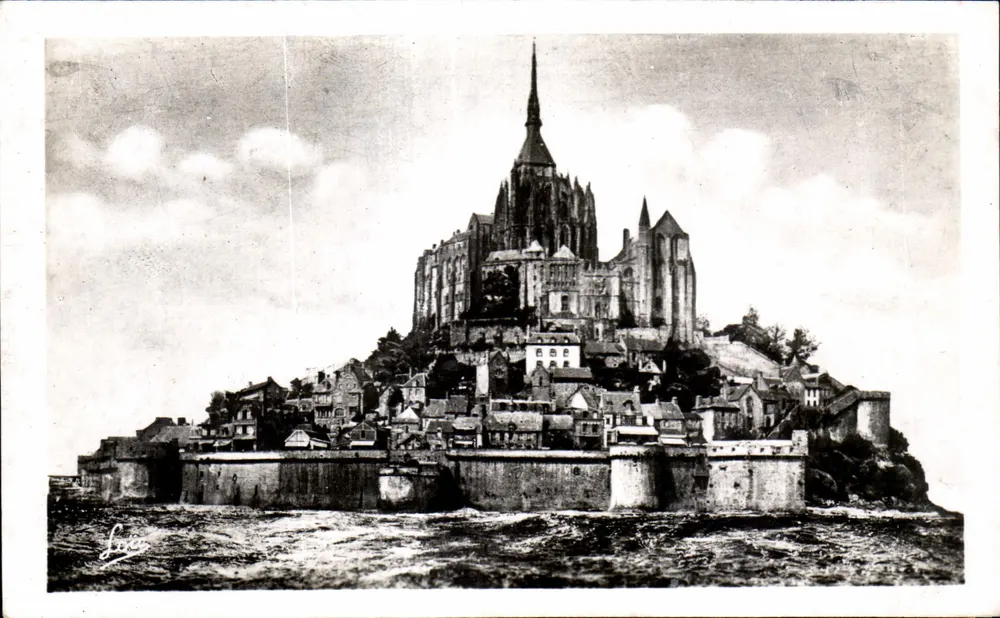 O Mont-Saint-Michel — vista do lado leste — Laurent-Nel, Rennes, n°206 - Frente