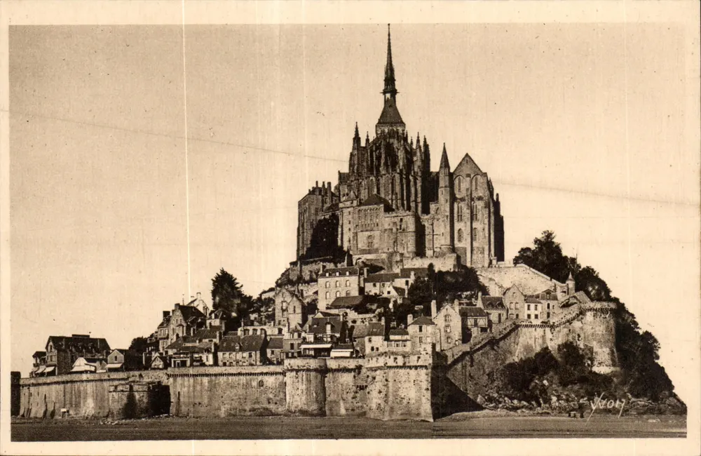 Mont Saint-Michel — Allgemeiner Blick, Nord-Ost-Seite — Les Éditions d'Art Yvon, Paris - Vorderseite