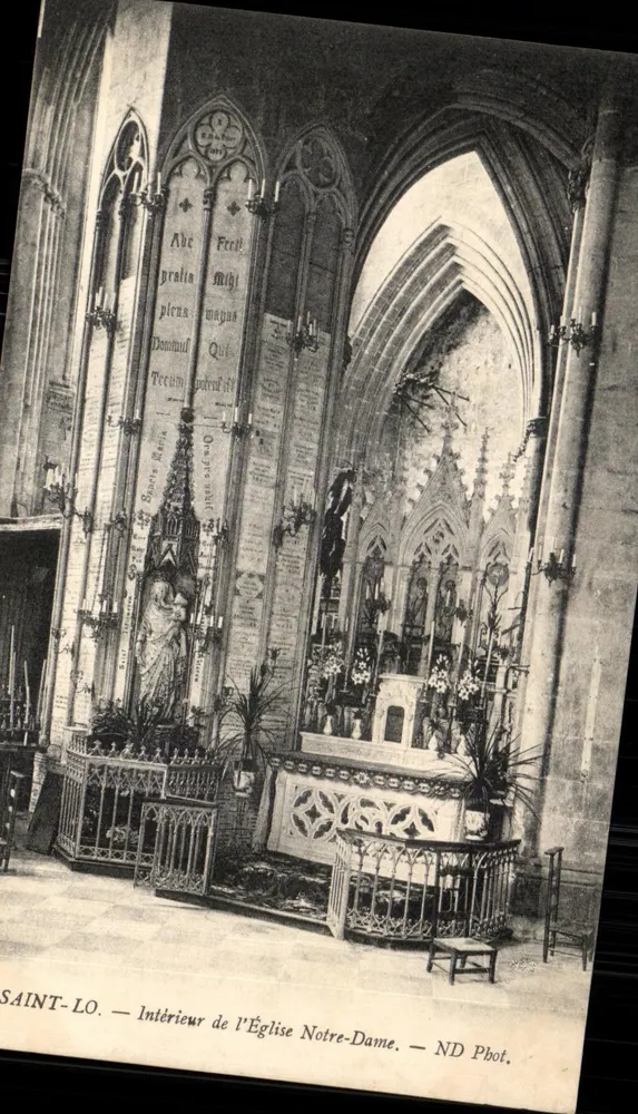Saint-Lô — Innenraum der Kirche Notre-Dame — ND Phot. - Vorderseite