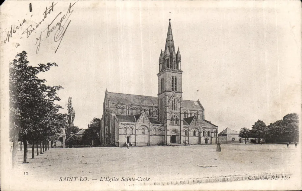 Saint-Lô — A Igreja de Santa Cruz — Collections ND Phot - Frente