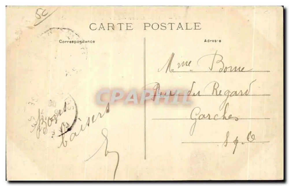 SAINT-PAIR-sur-MER — Ansicht vom Rochers de la Crête — unbekannter Verleger, Nr. 174 - Rückseite