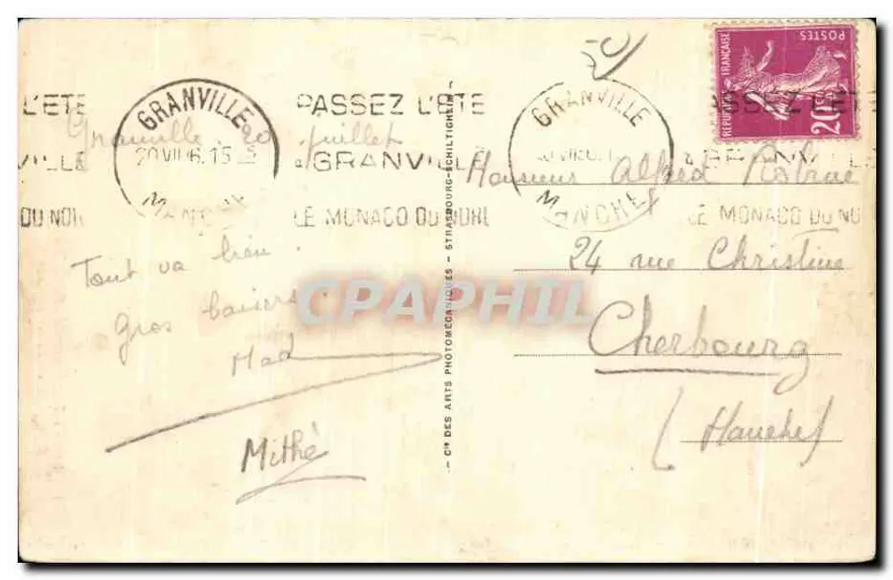Saint-Pair-sur-Mer — Grabmale von Saint-Pair und Saint-Seubilion — ND. - Rückseite