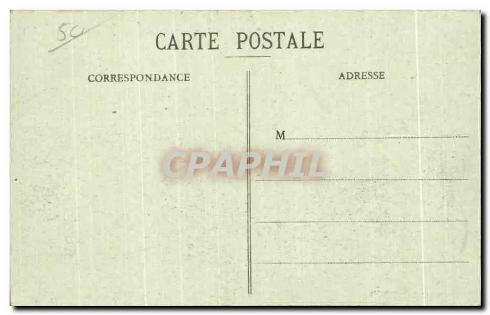 Um Cherbourg — Schloss Tourlavelle — Sammlung F. C., Cherbourg - Rückseite