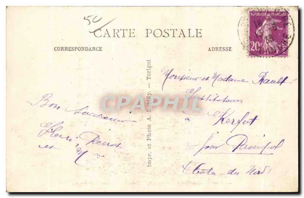 Die Kapelle bei Vire (Manche) — Ankunft — Route de Domjean - Rückseite