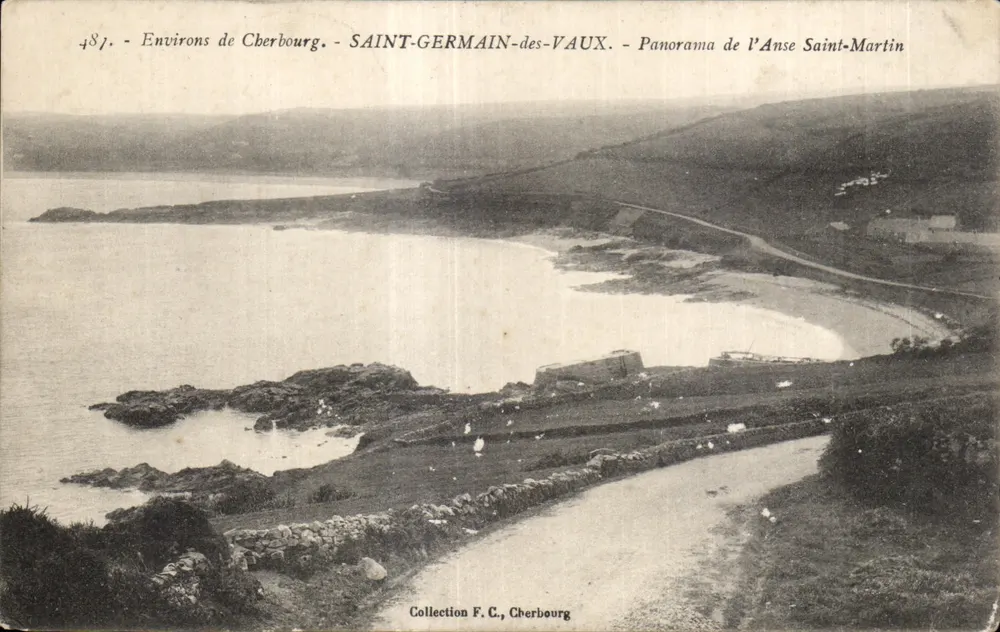 Saint-Germain-des-Vaux — Panorama der Anse Saint-Martin — Sammlung F. C., Cherbourg - Vorderseite