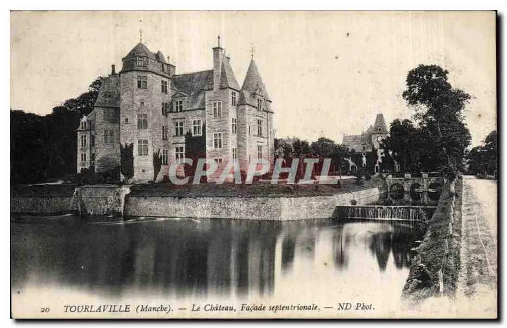 Tourlaville (Manche) — Das Schloss, Nordfassade — ND Phot. - Vorderseite
