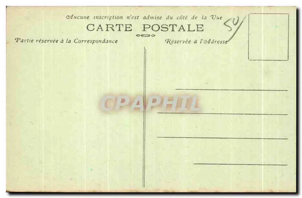 Nacqueville — O Castelo — Environs de Cherbourg — A. Becquemin-Roupeard, Editor, n°425 - Verso