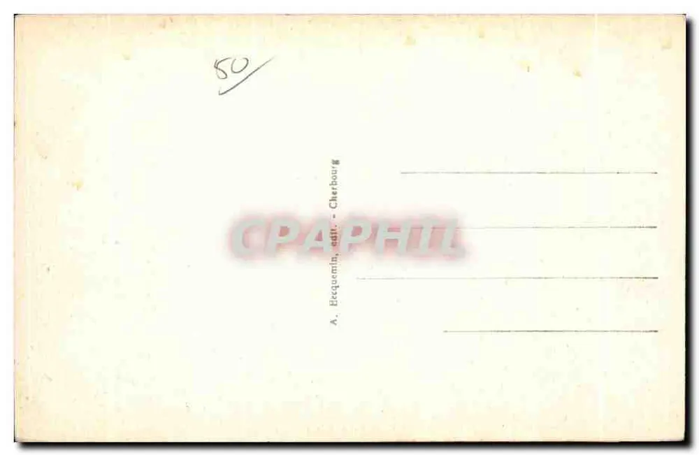 Die Klippen von Gréville — Umgebung von Cherbourg — LA HAGUE — n° 502 A - Rückseite