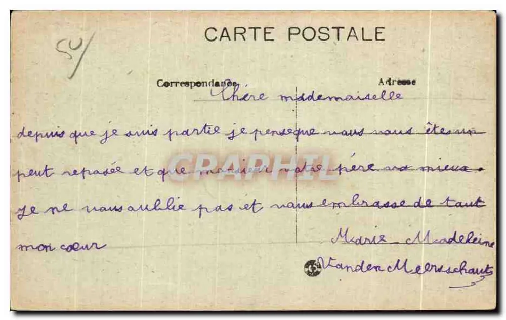 St-Jean-le-Thomas — Les Rochers — Edit. J. Sorel, Rennes - Verso