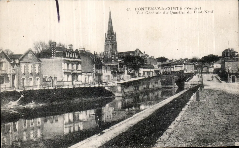 Fontenay-le-Comte (Vendée) — Allgemeiner Blick auf das Viertel Pont-Neuf — unbekannter Verleger, Nr. 47 - Vorderseite
