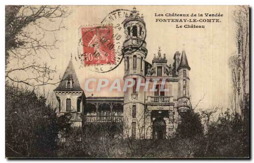 Fontenay-le-Comte — Das Schloss — Verlag: G. Duhem, Fontenay-le-Comte - Vorderseite