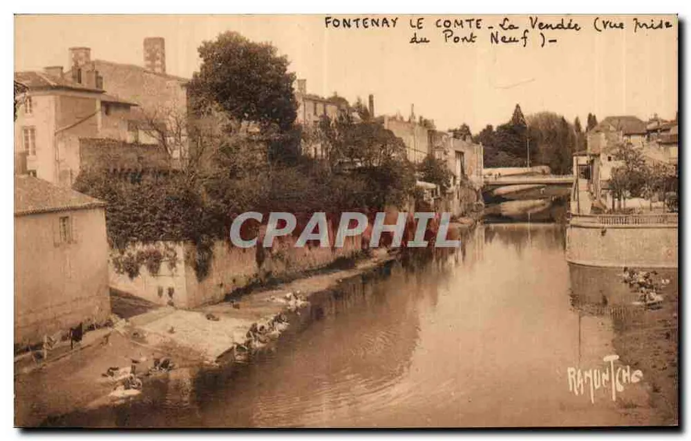Fontenay-le-Comte - La Vendée (Ansicht vom Pont-Neuf) - Vorderseite