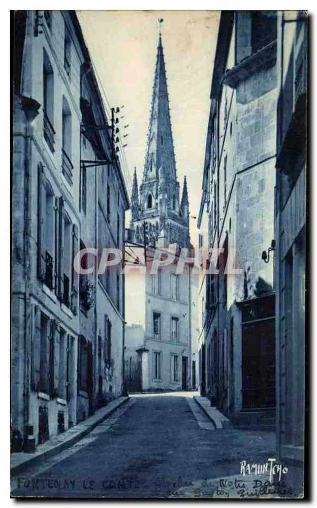 Fontenay-le-Comte — Turm der Rue Gaston-Guillemet — Éditions Artistiques Raymond Bergent - Vorderseite