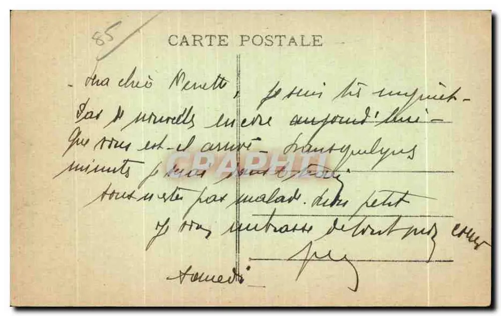 Fontenay-le-Comte — Die Kanzel der Kirche Notre-Dame — Sammlung A. Robin - Rückseite