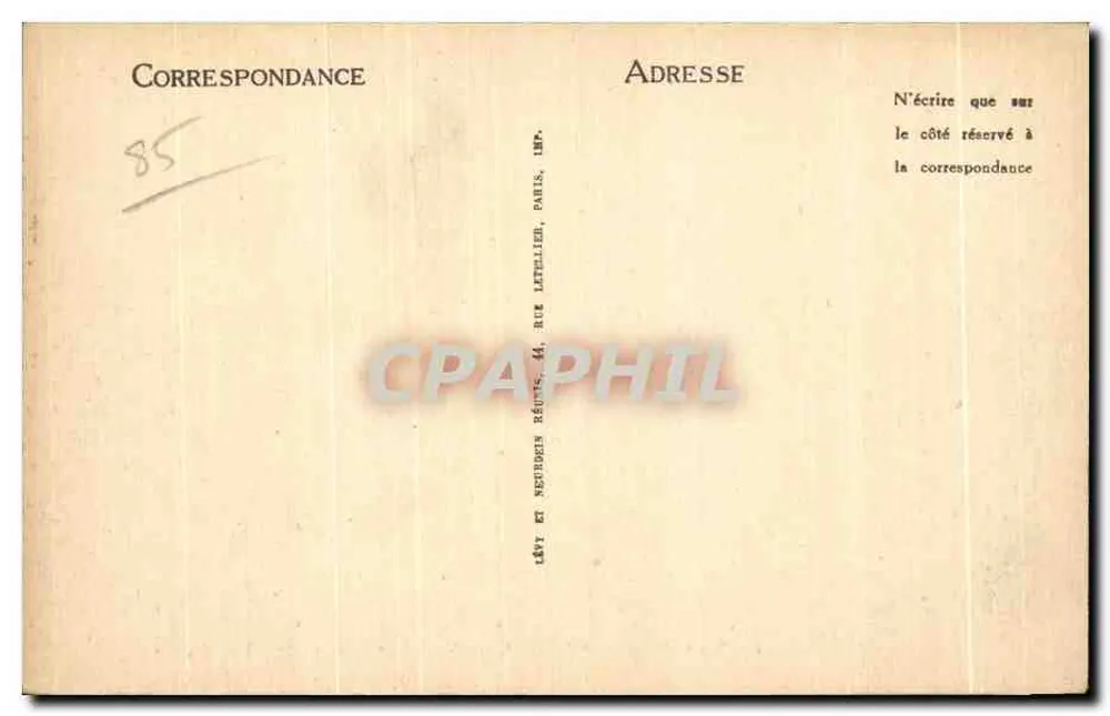 Fontenay-le-Comte — Vista Geral — LL - Verso