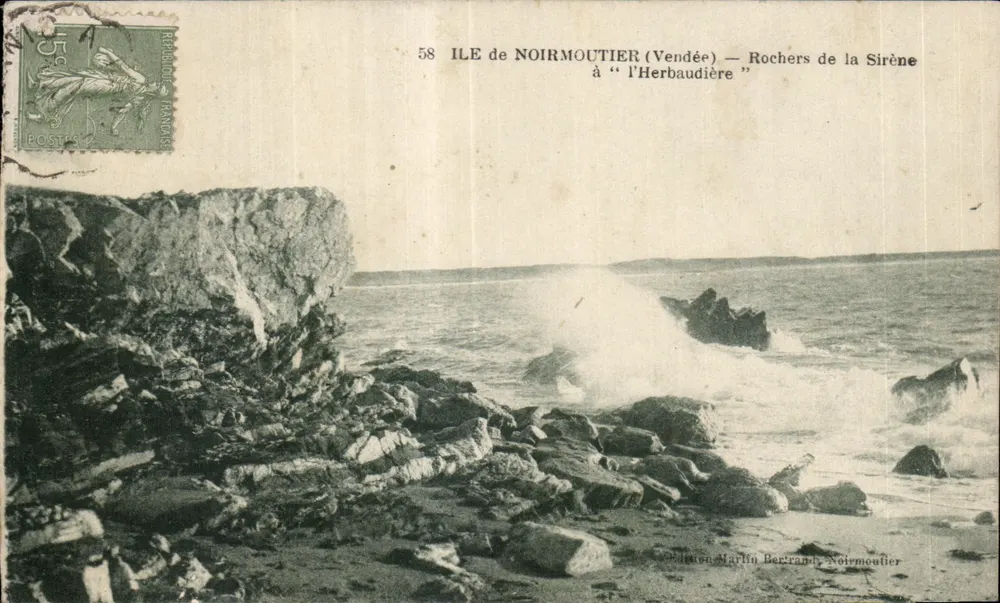 Insel Noirmoutier (Vendée) — Felsen der Sirene — Édition Marlin Bertrand, Noirmoutier - Vorderseite