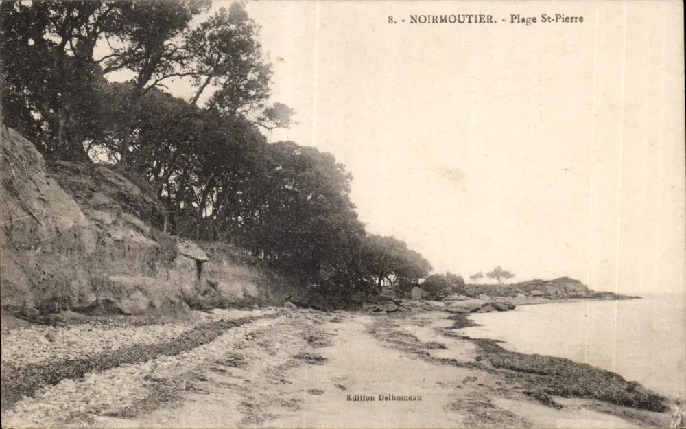 Noirmoutier - Praia de St-Pierre — Edição Delhomeau, n°8 - Frente