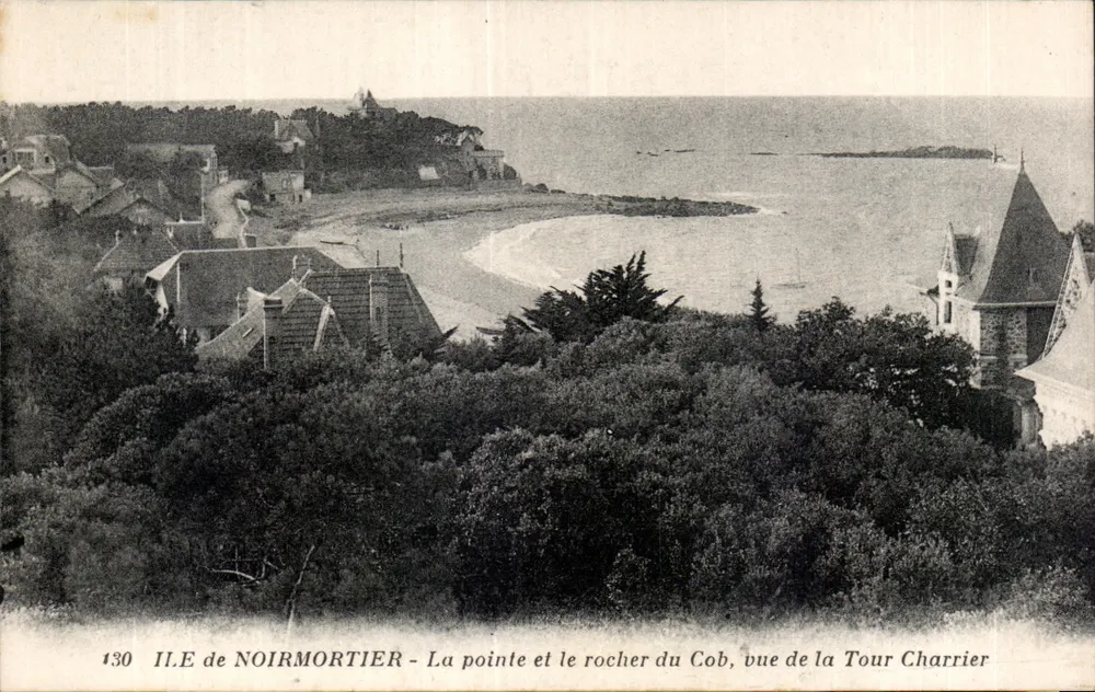 Insel Noirmoutier - Die Spitze und der Felsen Cob, Aussicht von der Charrier-Turm — J. Nozais, Verlag, n° 130 - Vorderseite