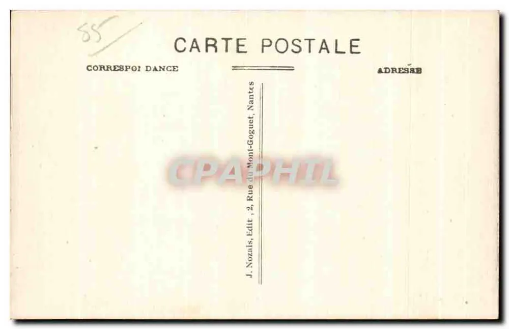 Insel Noirmoutier - Die Spitze und der Felsen Cob, Aussicht von der Charrier-Turm — J. Nozais, Verlag, n° 130 - Rückseite