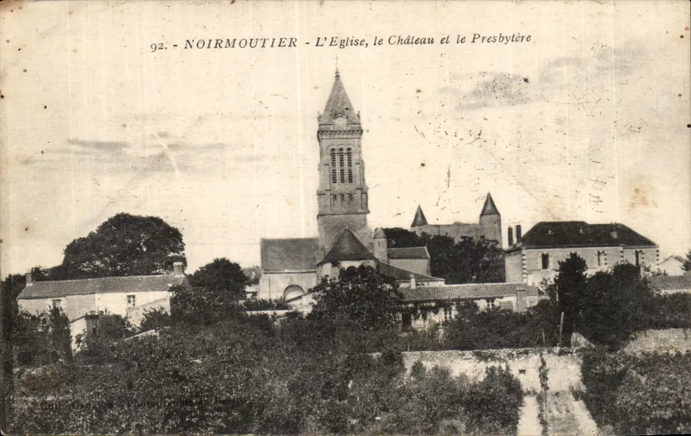 Noirmoutier - Die Kirche, das Schloss und das Pfarrhaus - Vorderseite