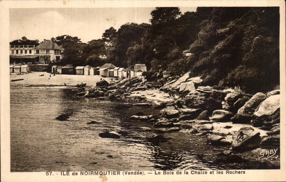 Insel Noirmoutier (Vendée) — Der Wald von Chaize und die Felsen — Gaby - Vorderseite