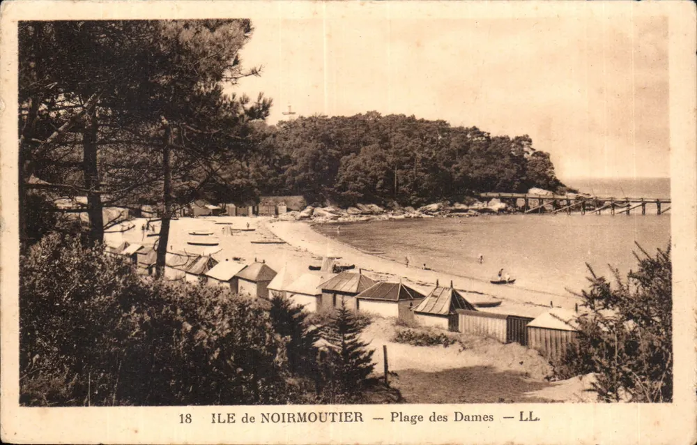 Île de Noirmoutier — Plage des Dames — LL. — Éditeur LL. — N° 18 - Frente