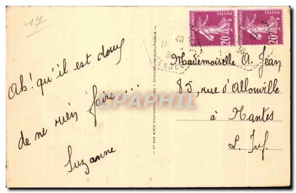 Île de Noirmoutier — Plage des Dames — LL. — Éditeur LL. — N° 18 - Verso