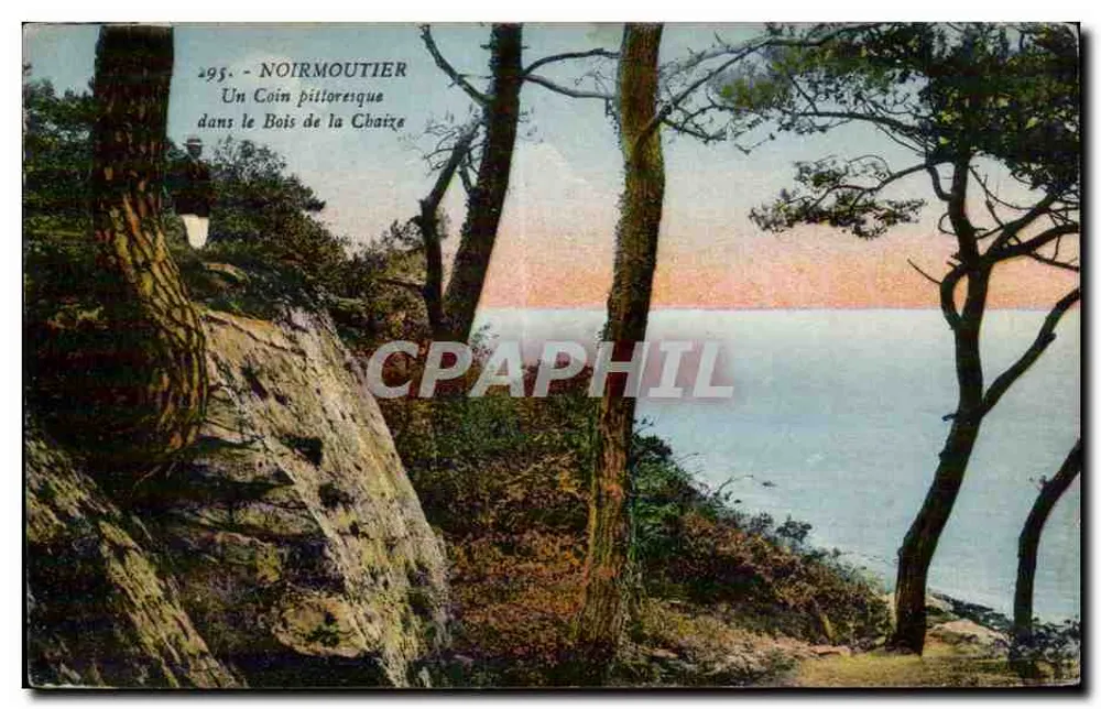 Noirmoutier — Ein pittoreskes Eckchen im Bois de la Chaize — J. Nonnis, Verlag, 18, Avenue du Coteau, Nantes - Vorderseite