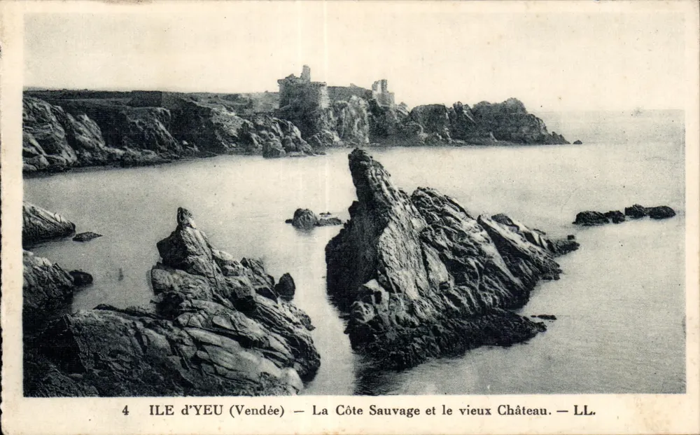 Ile d'Yeu (Vendée) — Die Wilde Küste und das alte Schloss — LL. - Vorderseite