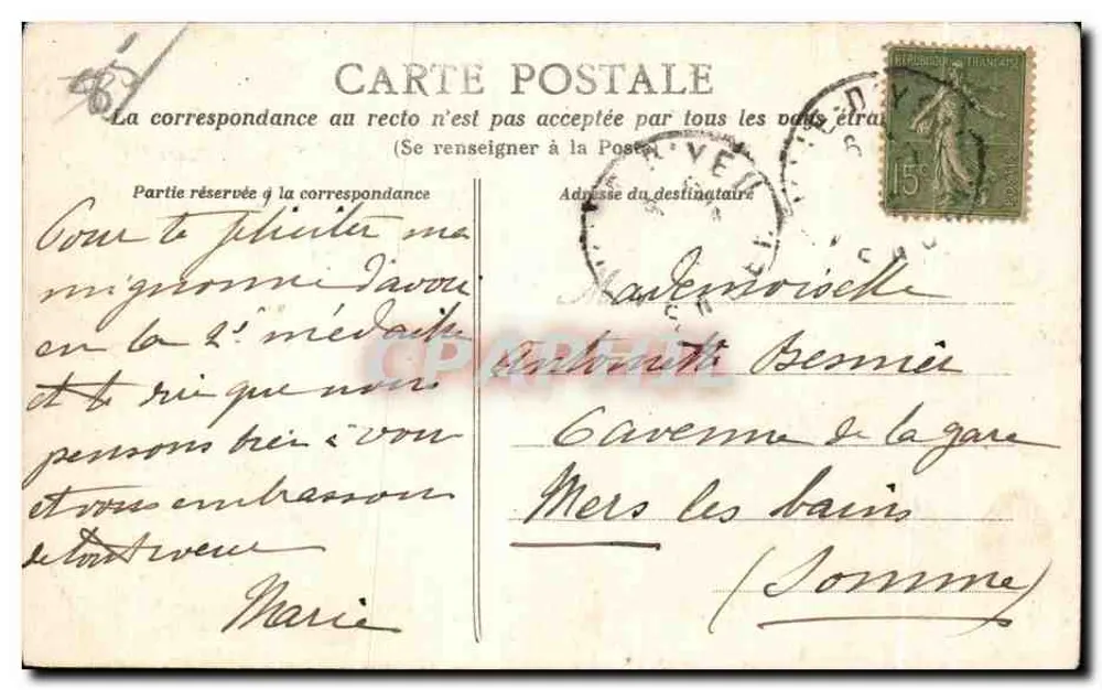 Ile-d'Yeu (Vendée) — Die Spitze von Château-Montigarni — Héliotypie Dugas et Cie, Nantes - Rückseite