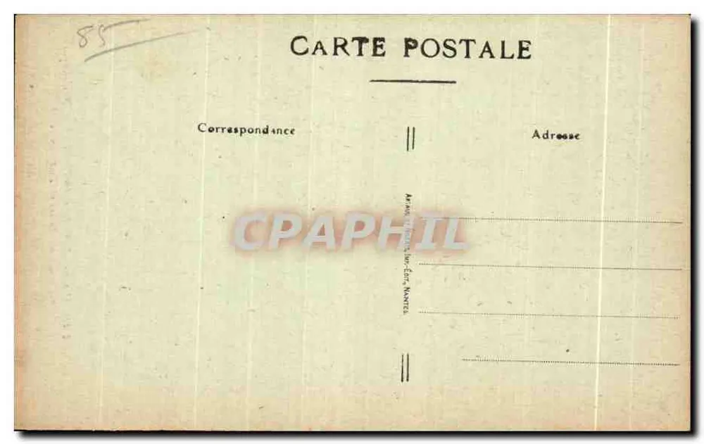 La ROCHE-sur-YON (Vendée) - Rue Paul-Baudry - Das Post- und Telegraphenamt - Rückseite